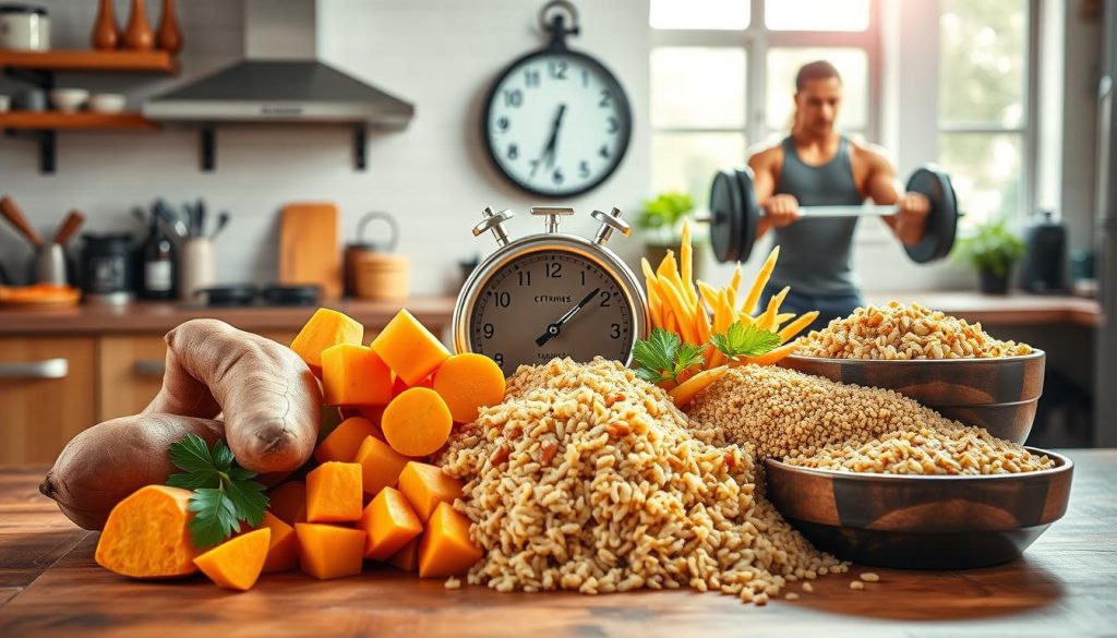 Carb timing for muscle building